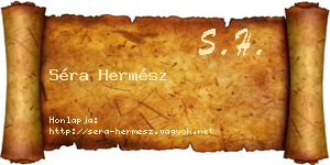 Séra Hermész névjegykártya